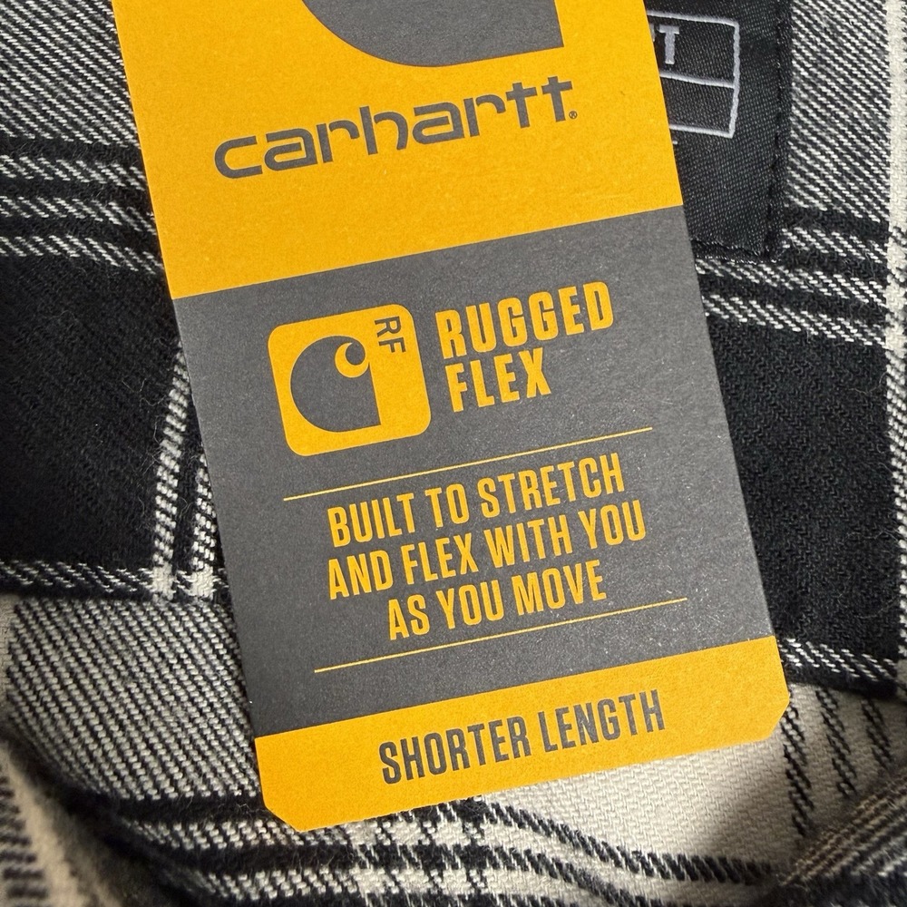Carhartt Rugged Flex Loose Fit Flannel Mens XXL Long Sleeve Shirt TW5945-M - Picture 4 of 14